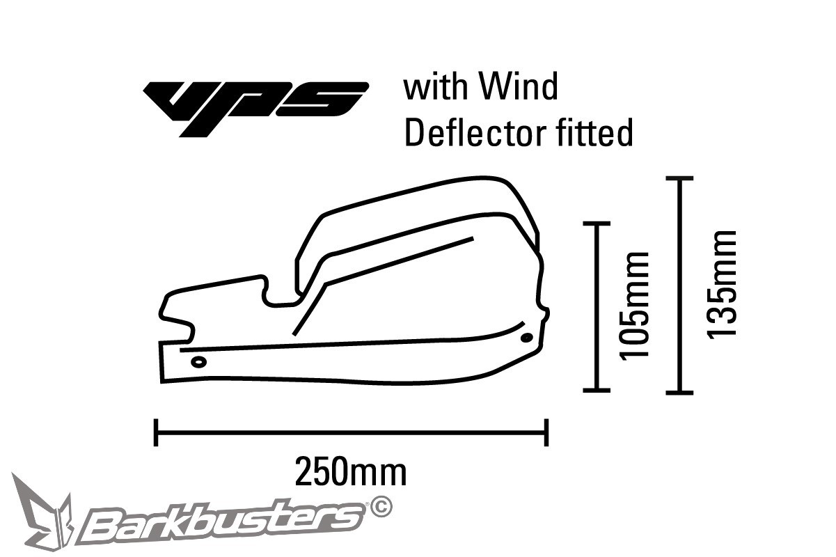 Barkbusters VPS Plastic Guards Red - Image 3